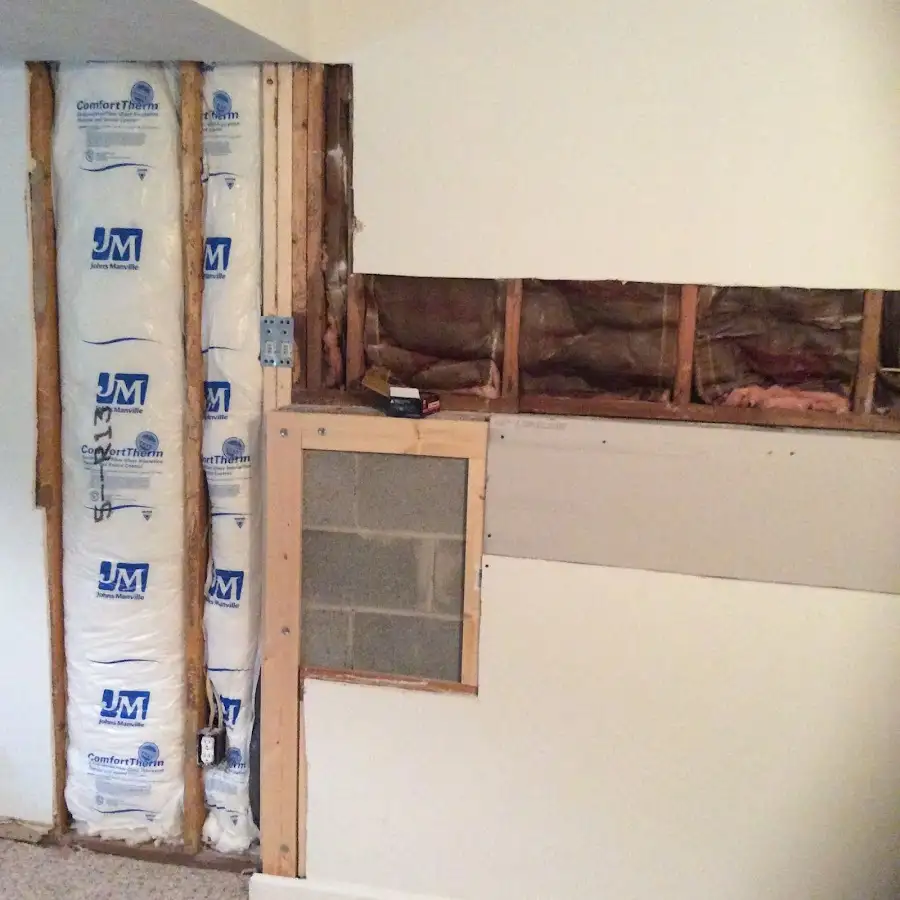 Wall insulation replacement during Structural Drying in Nicholasville